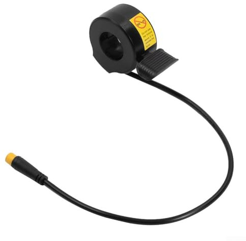 Electric Scooter Thumb Throttle Accelerator 130X 3 Pin for BBS01/ for BBS02 E-Bike Waterproof Connector Black Plastic Male Female 32cm Length(Male)