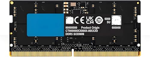 GUOM DDR5 RAM 16GB 5600MHz SODIMM Laptop Computer Memoria 262-PIN 1.1V