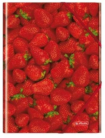 Herlitz - Gummizugmappe A4 PP Erdbeere