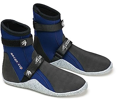 Ascan Unisex Neoprenstiefel CUP Sail 39 EU Navyblau Schwarz Weiß