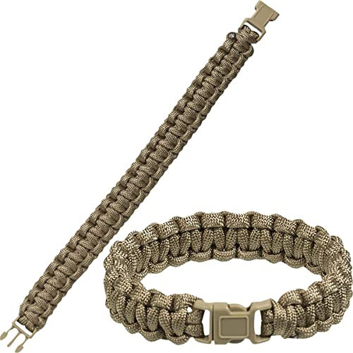 Mil-Tec Paracord Wrist Band 15mm Coyote size L
