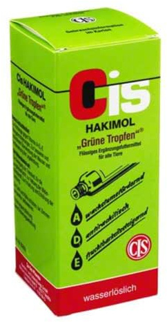 HAKIMOL grüne wasserlösl.Tropfen vet 100 ml
