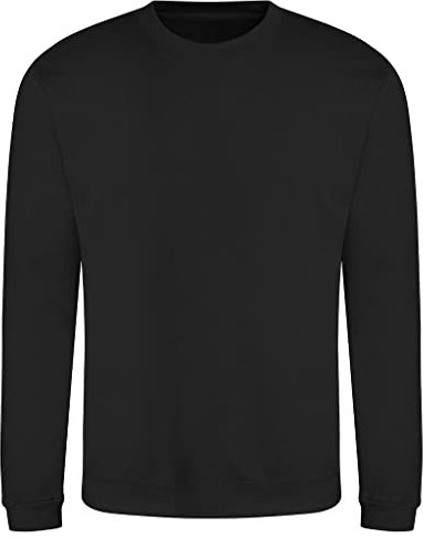 AWDis Herren Sweat Sweatshirt, Schwarz (Jet Black JEB), L