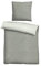 biberna 0840500 Wende-Bettwäsche Garnitur mit Kopfkissenbezug Melange-Flanell 1x 200x200 cm + 2x 80x80 cm, sturmgrau