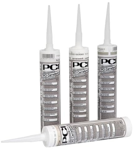 PCI Carraferm® Silikon-Dichtstoff 12 x 310 ml - 31 Zementgrau - Für Innen & Aussen