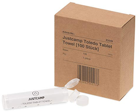 JUSTCAMP Toledo Tablet Towel Tabletten-Reinigungstücher [100 Stück]