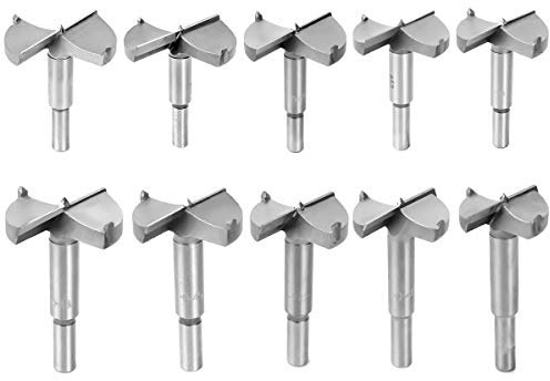 Forstnerbohrer Set 10 Tlg Forstner Holzbohrer Set Mit Zentrierspitze Astlochbohrer Topfbohrer Kunstbohrer