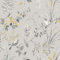 Mariko Grey/Yellow Wallpaper