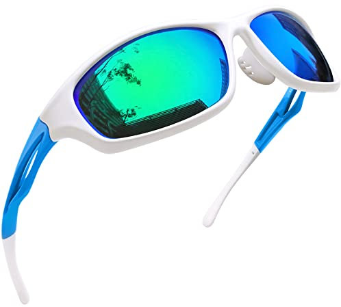 Joopin Sportbrille Herren Sonnenbrille Grün Biker Radsportbrille und Schnelle Brillen Polarisierte Fahrerbrille Radbrille UV400 Sportsonnenbrillen Verspiegelt (Grün)