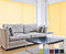 etusimo Lamellenvorhang Vertikaljalousie Schiebevorhang Schiebegardine | Anlagenbreite 100-250 cm, Anlagenhöhe 130-250 cm | Lamellen 127 mm | Stoff lichtdurchlässig, Blickdicht | 220 x 245 cm, Gelb