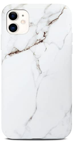 ONEFLOW Sense Case kompatibel mit Apple iPhone 12 mini Hülle in Marmor Optik, Schutz für Kamera und Bildschirm, Glitzer Handyhülle aus Silikon - matt Weiß (Passion)