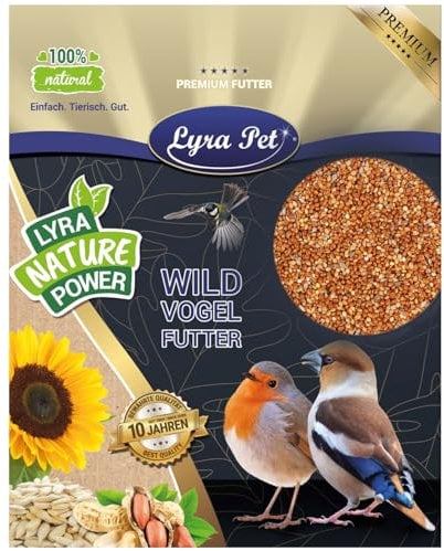 Lyra Pet® | 25 kg Hirse rot lose | Vogelfutter für Ziervögel & Wildvögel | Ideal für Futtermischungen | Ganzjähriges Wildvogelfutter | Mineralstoffreicher Energielieferant | Sittiche & Kanarien