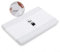 Funda Cambiador Bebé 50x80 de Rizo Blanco. Impermeable, Suave y Absorbente con Sistema Safelock para Evitar Caidas Mientras Cambias al Bebé. Color Grey Atlantis CoolDreams