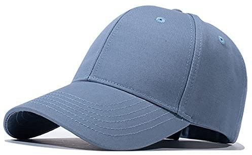 Etyepoh Baseball Cap für Herren und Damen, Unisex Kappe Verstellbar Reine Farbe Baseboard Baseballkappe Mütze (A-blau3, one Size)