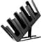 GANAZONO Cup and Lid Holder Adjustable 8 Compartment Disposable Cup Dispenser with Coffee Pod Straw Storage Basket for Bar Countertop Black
