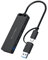 VENTION USB HUB 4-Port USB 3.0 Hub+Type-C Ultra Slim Higha-Speed USB Splitter Portable Extension Data Hub Compatible with Pad/Android/Tablet XPS Surface Pro PS4 Xbox One Flash Drive HDD(15cm)