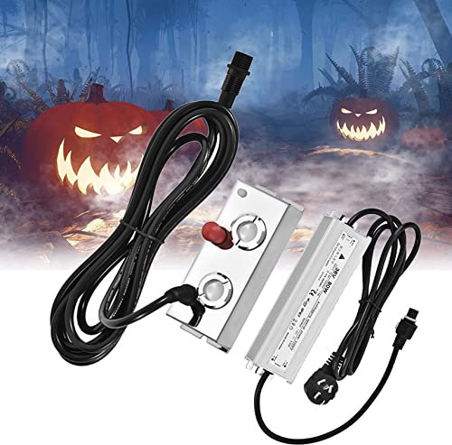 BiiKoon Ultrasonic Mist Maker 2 Head Fogger Máquina de Niebla Suministro DIY Humidificador Industrial Placa de atomización para jardín Tanque de Peces Piscina Paisaje Pulverizador