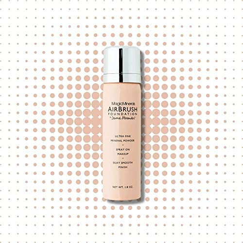 Jerome Alexander Magic Minerals AirBrush Foundation Spray Make up - Integriertes Make-up mit Hautpflege feuchtigkeitsspendend (Fair, 30 ml)