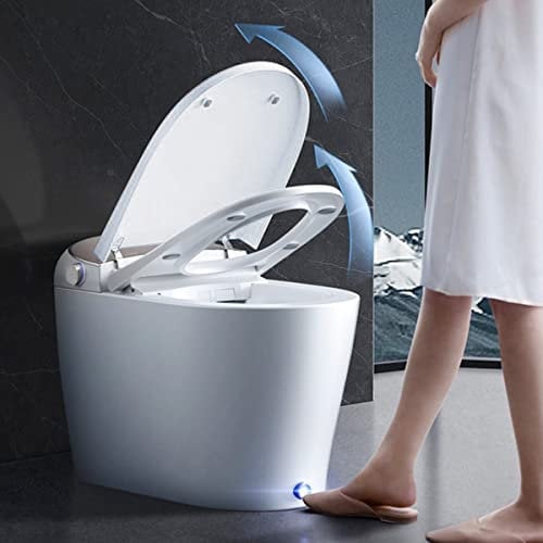 EPLO DP7 Smart Toilet with Built-in Bidet, Auto Open and Close, Heated Seat, Automatic Toilet with Automatic Flushing, Night Light, Elongated Japanese Toilets for