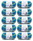 Gründl Wolle Perla color (wollähnliches Handstrickgarn aus 100% Polyester, 100 g / 90 m, Nadelstärke: 8-9, 10 x 100 g), türkisblau-lagune-grün-weiß