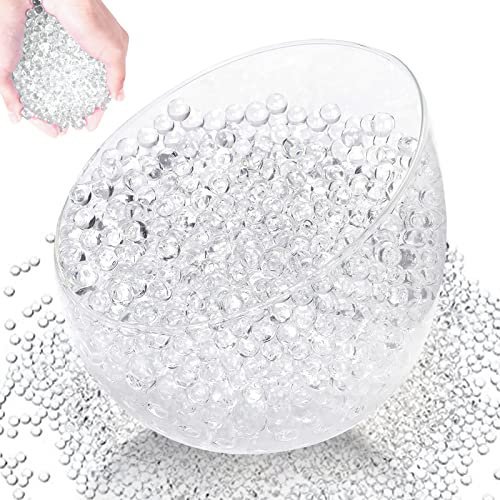ACAREY Wasserperlen 120.000 Perlen Water Beads Wasserperlen Durchsichtig/Gelperlen Bunte, Wasserkugeln Wasserperlen für Pflanzen, Vase Füllstoff und Deko (120,000 Transparent)