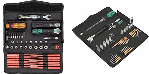 Wera - 05135870001 - Werkzeug Satz, Kraftform Kompakt W 2 Wartung, 35-teilig & Kraftform Kompakt F 1 Schraubwerkzeugsatz für Fensterbauer, 35-teilig