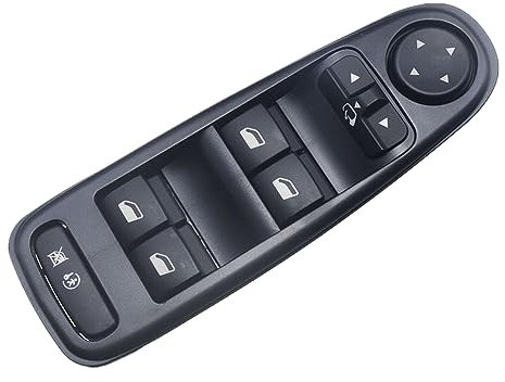 GEEANDLY Interruptor de botón Mando Elevalunas Botonera 6554.YH, 96639383ZD.Compatible con Citroen C4 Picasso 2006-2013; para Citroen C4 Grand Picasso 2006-2013