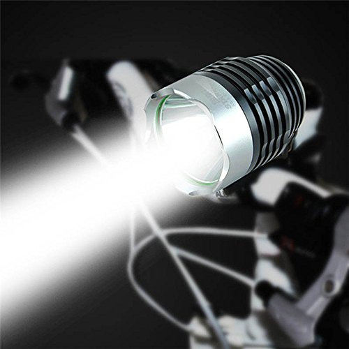 ziyuan 80 Lumen Interface XML Q5 Lumiere de Velo de LED Phares de Velo Phare Mode 3 Noir