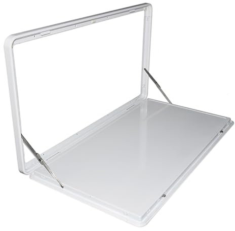 Wandklapptisch, Klappbarer Esstisch, Klappbarer Tisch Zur Wandmontage, Outdoor Picknick Wandtisch, Abschließbarer Schwebender Schreibtisch, Ideal für Wohnmobile Und Wohnmobile (Color : Wit, Size : 6