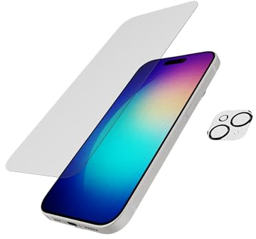 tech21 Anti-Glare Impact Glass - Camera Lens Protector Bundle for iPhone 15