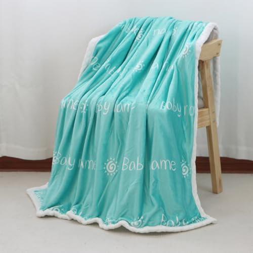 Fleecedecke Baby Blau Fleecedecke Decke Sofa,Warm Sherpa Sofaüberwurf Decke, Decke Flauschig Mikrofaser Wolldecken für Couch