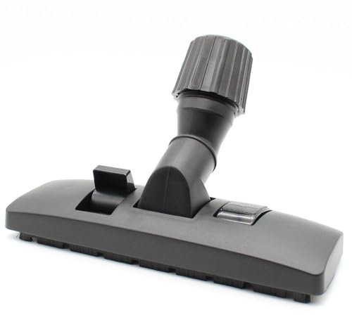 Premium Boquilla Cepillo combinada para aspiradora Adecuado para Grundig, Hanseatic, Hoover Conmutable para alfombras y Suelos Duros | con articulación giratoria | Diámetro: 30-38 mm