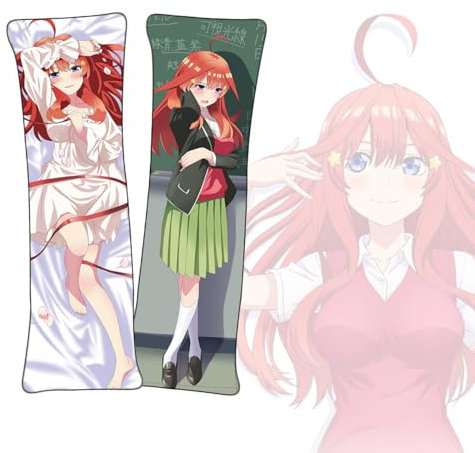 Anime Kissenbezüge The Quintessential Quintuplets Nakano Itsuki Dakimakura kurzer Plüschstoff doppelseitiger Anime Körper Kissenbezug