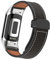 Bracelet en cuir magnétique pour Fitbit Charge 5/Charge 6, élégant bracelet en cuir pour homme et femme, bracelet de rechange réglable compatible avec Fitbit Charge 5/Charge 6 (noir)
