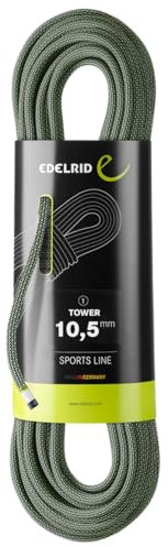 EDELRID Cuerda simple Torre, 10,5 mm, color: Pebbles (023), tamaño: 30 m