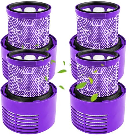 Fousenuk 4 Pezzi Filtro Compatibile con Dyson V10, Ricambi Absolute Accessori Originale Filtri, Cyclone Aspirateur, Lavabile Cyclone Animal Absolute Total Clean Aspirapolvere Parti di Ricambio