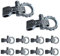Tagtight 10Pcs Metall Paracord-Schnallen Armband Verschluss Geflochtene Seilschnallen Für DIY Crafts, Kabelverschluss, Paracord Schäkel, Verstellbare Schäkel Schnallen für Paracord-Armband, Gürtel