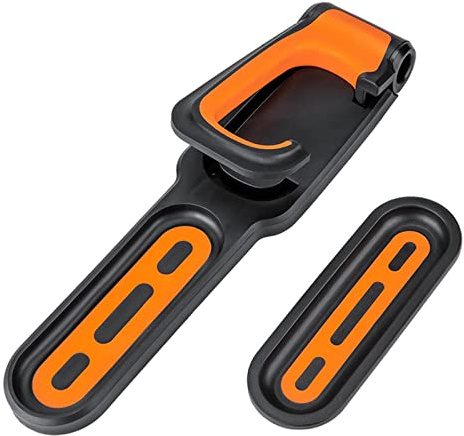 Courtieyeardceastea Bike Wall Mount Bike Rack for Garage Vertical Cycling Holder for Bicycles Black Orange 35.5x7.5x17.5cm