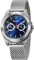 BERNY Herrenuhr Vintage Eisenbahnuhren Analog Quarz Uhr mit Mesh-Armband, Datum-Wochentag und Zifferblättern