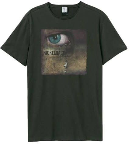 Amplified Nickelback Silver Side Up Album Artwork T-Shirt Charcoal M