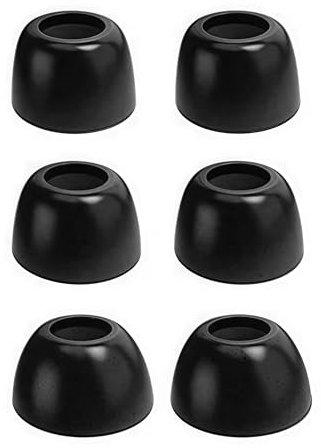 Rhinenet Replacement Memory Foam Ear Tips Compatible with Beats Fit Pro Earbuds Noise Isolation & Soft Comfortable Ear Foam Tips, Fit in The Charging Case 3 Pairs Black