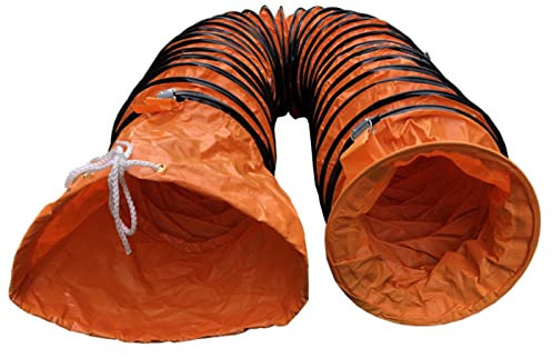 YKMBFEQC 5/10 m Lange isolierte Leitung, 16/18/20/24 Zoll Durchmesser, Flexibler Lüftungsschlauch für Abluftventilatoren – Fabriken, Bauernhöfe, Labore, Tunnel, 10 m – 40 cm