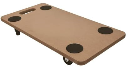 Heavy Duty 200KG Furniture Moving Dolly Trolley with Wheels – Wooden Platform Lifter Furniture Transport with Anti Slip Grip Pads – Swivel Wheels Easy Move – Warehouse, Office, Home Use (1)