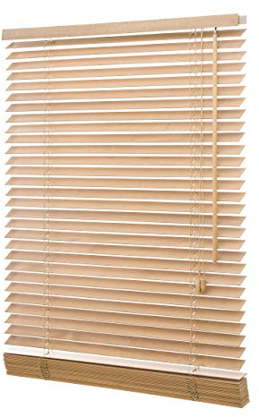 Ventanara Holzjalousie 35mm Holz Jalousie Jalousette Echtholz (Eiche, 160 x 160 cm)