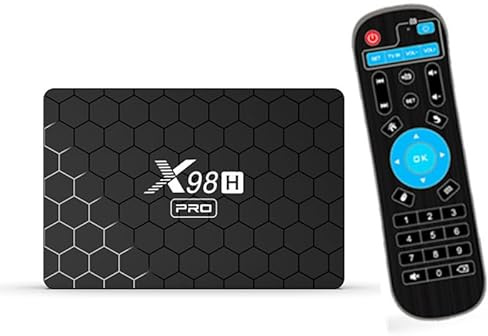 Android TV Box 12.0, Android Box H618 Quad-Core Cortex-A53 CPU Wifi6 Bluetooth 5.0 HDMI 2.0 LAN Ethernet 3D 6K HD H.265 Dual WiFi Smart TV Box,4gb+32gb