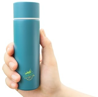 Mini borraccia isotermica bottiglia isolata da 150 ml, facile da trasportare, riutilizzabile, per ufficio, casa (blu)