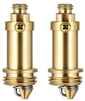 2 Piezas Mecanismo Click Clack para Desagüe de Lavabo y Bañera, Varilla de Latón con Resorte para Tapón Pop-Up, Diámetro 8 mm, Instalación Sencilla y Compatible con la Mayoría de Modelos
