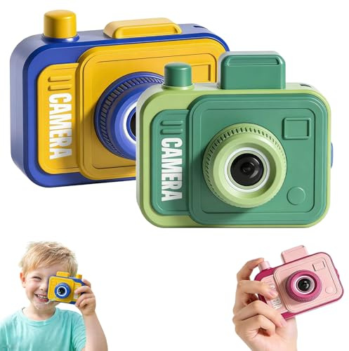 Kamera-Scherz-Wasserspritzpistole mit Doppelwirkung,Prank Two-Way Camera Water Gun,Reverse & Forward Splash Battle,Pranks Battle Waters Camera Fight for Family Outdoor Water Fighting Games (Grün+Gelb)
