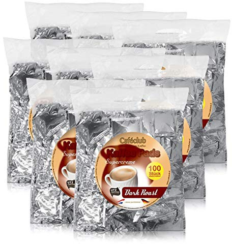 Cafeclub Supercreme Dark KaffeePads Megabeutel 8x100 Stuck