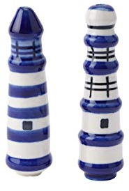 CGB Giftware | Blue Lighthouse Light Pull | Height 11cm, Deptch 3.5cm, Width 3.5cm | Made from Ceramic